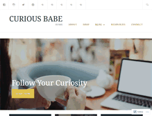 Tablet Screenshot of curiousbabe.com